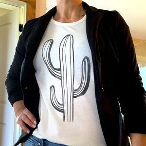 Versatile 3/4 length black blazer